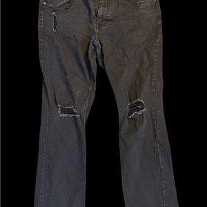Men's The Perfect Jean Black Distressed Jeans - 36/30